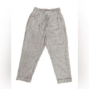 Black Tape Drawstring Stripe Joggers with stretch waist Size Small